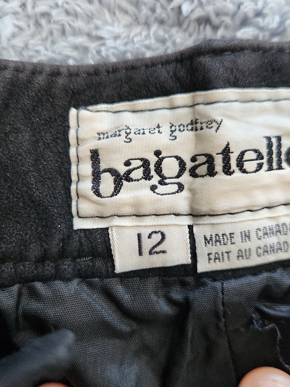 Bagatelle by Margaret Godfrey Black Skirt - Size 12